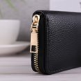 thumbnail image 2 of HLONK Multi Slots Credit Card Holder  PU Leather Card Coin Purse  Zipper Around Card Bag Wallet, 2 of 7
