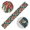 thumbnail image 5 of Yayeee Table Runner 70 inches Long Home Kitchen Dinning Party Decoration, Retro Christmas Poinsettia, 5 of 7