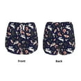 thumbnail image 3 of KLL Retro Rabbit Flower Pattern Shorts Women,Athletic Shorts High Waisted Running Shorts Pocket Sporty Short Gym Elastic Workout Shorts-XX-Large, 3 of 7
