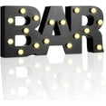 thumbnail image 1 of Wooden Bar Sign with Lights Light Up Bar Letter Lights Wooden Bar Letter Lights, LED Bar Shaped Letters Sign, Battery Powered Bar Lamp, Bar Signs Light for Home Pub Coffee Birthday Party Christmas, 1 of 7