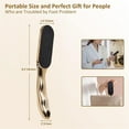 thumbnail image 4 of Glass Foot File Callus Remover - Ergonomic Handheld Foot Scraper for Hard Skin Exfoliation (2Pc), 4 of 5