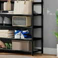 thumbnail image 5 of Ftwytp Shoe Rack and Coat Hanger, Space-Saving Organizer for Shoes and Clothes, Versatile Storage Stand for Entryway, 5 of 6