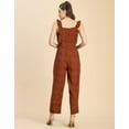 thumbnail image 4 of Moomaya Sleeveless Square Neck Full Leg Rayon Jumpsuit -Women's Printed Jumpsuit, 4 of 9