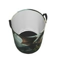 thumbnail image 2 of KLL Forest Stone-Colored Dragon Waterproof Foldable Laundry Hamper Bucket with Handles for Storage Bin,Kids Room,Home Organizer (Medium ), 2 of 7