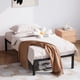 thumbnail image 1 of Tamaño individual - size 14in negra metal marco de cama con almacenamiento space - strong bearing, heavy - duty, sturdy mattress foundation, fácil montaje, no box spring required, 1 of 8
