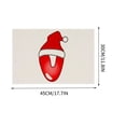 thumbnail image 4 of Christmas Table Mat 30 cm x 45 cm Linen Alphabet Placemat with Holiday Letter Design for Dining Table Decoration, 4 of 4