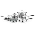 thumbnail image 1 of NutriChef 12 Piece Kitchenware Pots & Pans Set, Clad Stainless Steel, Ceramic Non-Stick Coating, 1 of 7