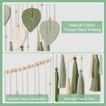 thumbnail image 4 of Macrame Wall Hanging Leaves- Chic Feather Boho Wall Decor Wowen Wall Art Leaf Tassels Tapestry for Home Office, 4 of 5