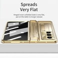 thumbnail image 4 of ELEHOLD for Samsung Galaxy Z Fold 7 Case,Transparent Clear Back Cover Hinge Protection with Foldable Kickstand Built-in Screen Protector Shockproof Full Body Case for Samsung Z Fold 7 2025,Gold, 4 of 7