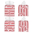 thumbnail image 2 of Balery Popcorn 1 Porta Pañuelos de Cuero con Estampado – Funda Moderna Cuadrada para Caja de Pañuelos, Dispensador 5x5x5'', 2 of 7