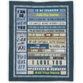 thumbnail image 1 of LHSHID Custom Grandson Blanket from Grandma Grandpa Personalized Boy Name Gift Super Soft Lightweight Throws Summer Travel Blankets Birthday Present Decor Bed Couch Sofa, 1 of 9