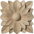 thumbnail image 1 of Ekena Millwork ROS02X02SPMA 2.75 in. W x 2.75 in. H x .25 in. P Springtime Rosette- Maple- Architectural Accent, 1 of 1