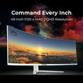 thumbnail image 4 of Deco Gear 49" White Curved Ultrawide Monitor | 5K QHD 5120x1440 120Hz 1ms MPRT, 100% sRGB HDR Adaptive Sync, USB-C 65W KVM, 4 of 8