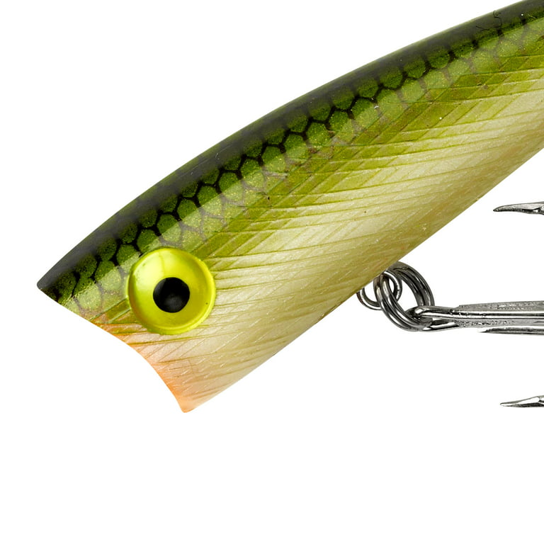 Rebel Lures Pop-R Topwater Popper Fishing Lure, Chartreuse Shad