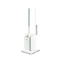 thumbnail image 3 of LACKUST Toilet Bowl Brush and Caddy Clearance,Bathroom Toilet Brush with Holder,Long Handle With Base No-Punch Wall Mount Toilet Brush,Green, 3 of 6
