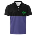 thumbnail image 4 of POTETI Polo Shirts for Men Casual Collared Short Sleeve Shirts Tropical Loose Hawaii Print Tops, 4 of 4