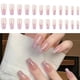 thumbnail image 2 of 24 Pcs Long Ballerinas False Nail Butterfly Press on Nail Acrylic Nail French Tip Stick on Nail Manicures Supplies, 2 of 4