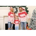 thumbnail image 3 of Totatuit Chandail de Noël Assorti pour la Famille Col Rond Rennes Flocons de Neige Chandail Tricoté Laid pour Hommes Femmes, 3 of 5