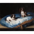thumbnail image 3 of David Klöcker Ehrenstrahl 23x20 Black Modern Framed Museum Art Print Titled - Two Smaller Dogs, 3 of 5