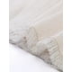thumbnail image 5 of Vestido de Tweed para Mujer INSPIRE CHIC con Cuello Redondo, Mangas Cortas, Elegante, Largo hasta la Rodilla, Color Blanco, 5 of 6