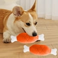 thumbnail image 2 of A Realistic Chicken Leg Chew Toy For Dogs With Soft Fabric, 2 of 7