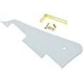 thumbnail image 1 of GFDYREE White 1 Ply LP Guitar Pickguard with Gold Bracket for Epi Les Paul, 1 of 3