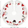 thumbnail image 5 of GZHJMY Christmas Tree Skirt, 30" Xmas Tree Skirts Snowman Scarf Boots Mittens Christmas Tree Mat for Christmas Holiday Party Ornaments, 5 of 5