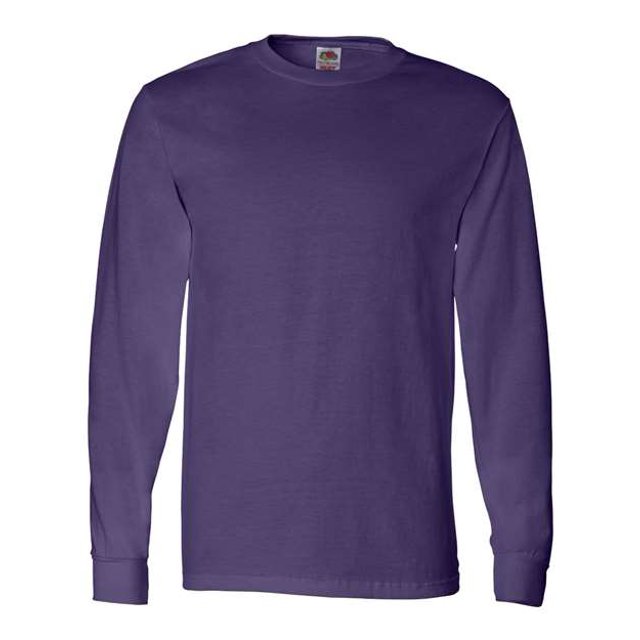 Fruit of the Loom Adulto 5 oz. Camiseta de manga larga, Púrpura, M Fruit of the Loom 4930R