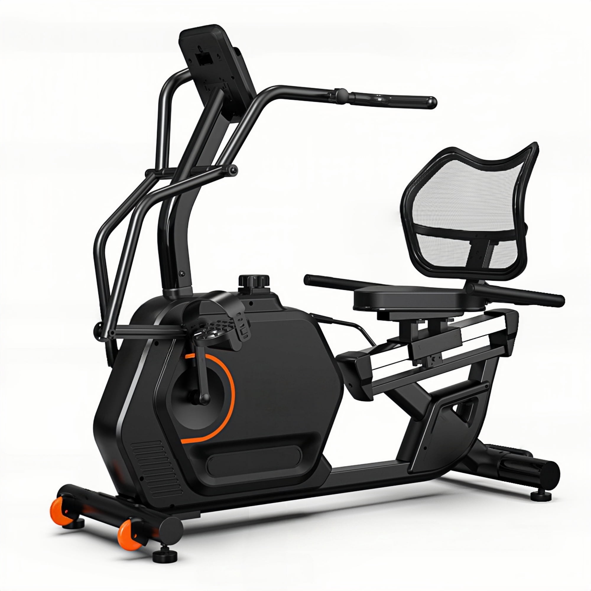 HASIMAN Elliptical Recumbent Exercise Bikes for Home Stationary with Adjustable Seat and 16 Resistance Level , Fitness Cardio Indoor Cycling Bike for Home Seniors Adults 480lbs
