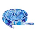 thumbnail image 2 of 3Pair 24 36 45 63 72 Inch Flat Shoelaces Replacement for Sneakers Blue Leopard, 2 of 8