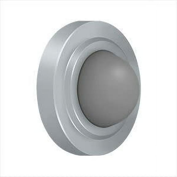 WBC238U26D Convex Flush Bumper 2-3/8" Diameter, Satin Chrome Finish