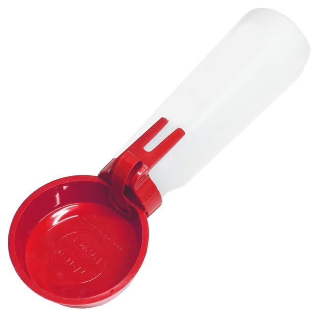 Water Rover Regular Portable Water Bowl Hands-Free Leak-Free 4 Inch Bowl and 15-Ounce Bottle for Outdoor- Red digPets 004RRLW