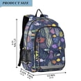 thumbnail image 2 of FORMRS Kids Backpack for School Unisex 17" Casual Bookbag Travel Daypack with Compartment Pockets, Vibrant Ocean Pattern, 2 of 7