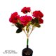 thumbnail image 3 of Lámpara solar con forma de clavel | Lámpara de jardín exterior con estaca y 7 LED | Lámpara de suelo con forma de flor artificial para decorar caminos, patios y terrazas, 3 of 6