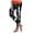 Black, variant on mgoYE Halloween Sweat Pants Women High Waisted Stretchy Soft Holiday Patterned Tights Workout Yoga Pants Women Legging Size M