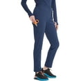 thumbnail image 2 of Cherokee Infinity Women's Pull-on Scrub Cargo Pants with Mid-Rise Tapered Leg and 5 Pockets Plus Size IN120A, 2XL, Navy, 2 of 4