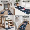 thumbnail image 5 of Dark Blue Christmas Santa Pattern Kitchen Rugs Sets Of 3,Kitchen Runner Rugs Non Skid Washable,Decorative Kitchen Floor Mats for Kitchen,Sink,Laundry,17"x30"+ 17"x47" + 17"x59", 5 of 6