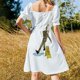 thumbnail image 3 of Vestido Freudian Slip de manga corta vestido de mujer de verano 2025 Vestido largo de mujer, 3 of 6