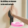 thumbnail image 5 of Qholemyo Hair Dryer Storage Rack Wall Mounted Household Non Perforated Suction Cup Dopamine Hair Dryer Storage Rack Wall Shelves, 5 of 6