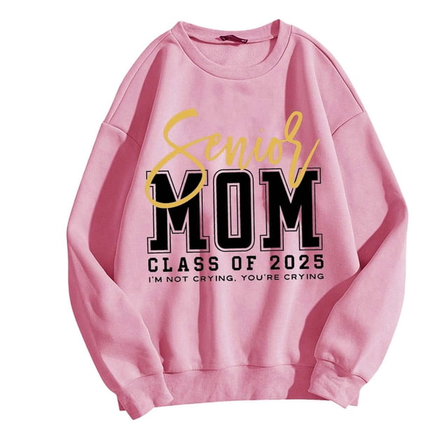 Mom Lady Sweatshirt Is All A Mess Long Sleeve Patterned Shirt Funny Saying Mom Pullover Top