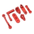 thumbnail image 3 of RC Steering Bellcrank Servo Set, RC Steering Assembly Wearable Aluminum Alloy Upgrade Part  For 1/10 RC Car Red,Dark Blue,Silver, 3 of 8