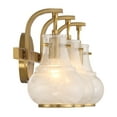 thumbnail image 5 of Warm Brass Three Light Bathroom Vanity from the Adams Collection, 5 of 5