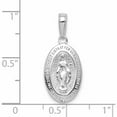thumbnail image 2 of 10K White Gold Miraculous Medal Pendant Made In United States -Jewelry By Sweet Pea, 2 of 5