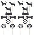 thumbnail image 1 of 24PCS Cake Topper Decorative Dog Bone Paw Cake Pick Cupcake Topper for Birthday, 1 of 10