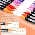 thumbnail image 4 of Marcadores de pintura acrílica TBC The Best Crafts, 48 colores, doble punta, 4 of 8