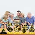 thumbnail image 6 of 10 Pcs 60th Birthday Decoration for Men Women 60th Birthday Table Decorations Cheers to 60th Birthday Honeycomb Centerpieces Cake Topper 1965 Table Topper Black and Gold 60th Birthday Party Favors, 6 of 7