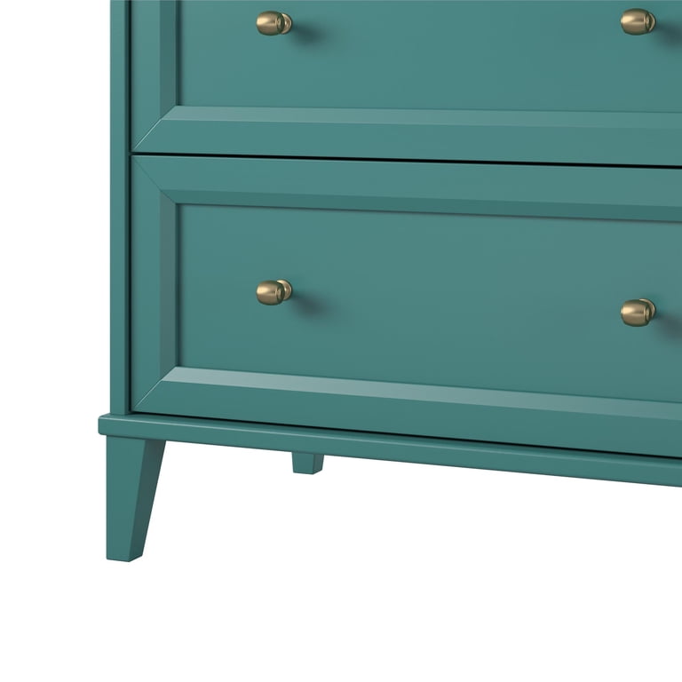 Ameriwood Home Monticello Wide 6-Drawer Dresser, Emerald Green - Walmart.com