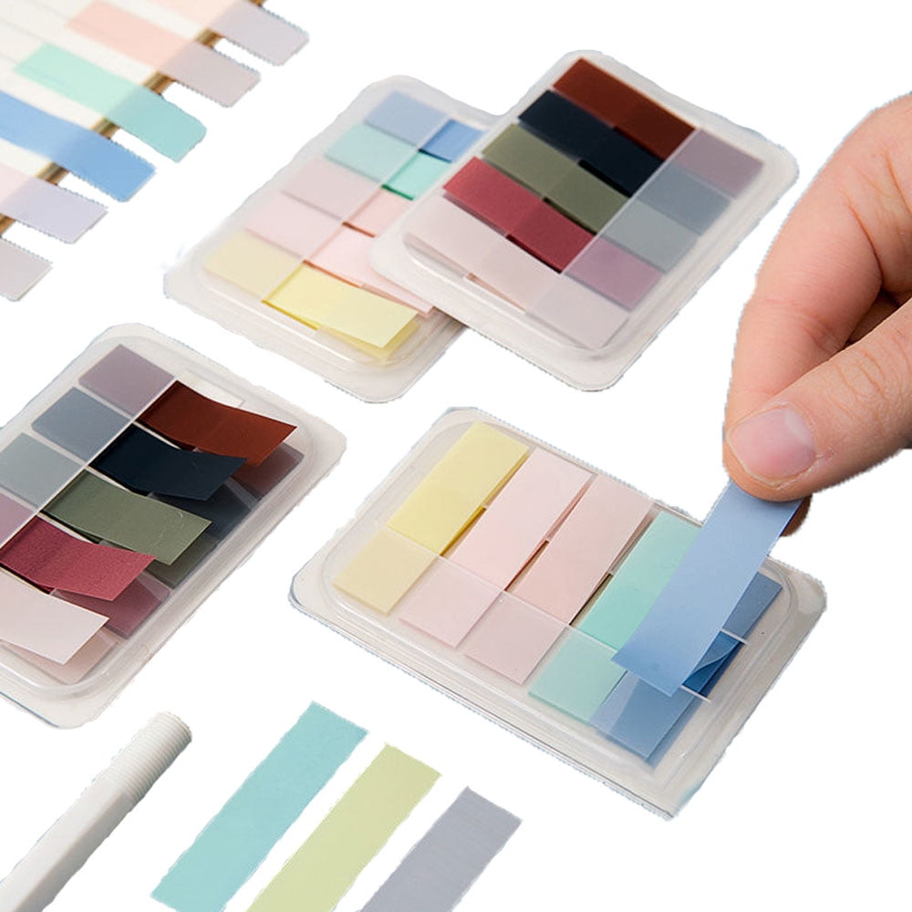 Tabs 600Pcs Sticky Index Tabs Page Markers,Writable and Transparent Sticky Notes Page Tabs Book Markers Label Stickers Index Tabs for Page Marking Classify File