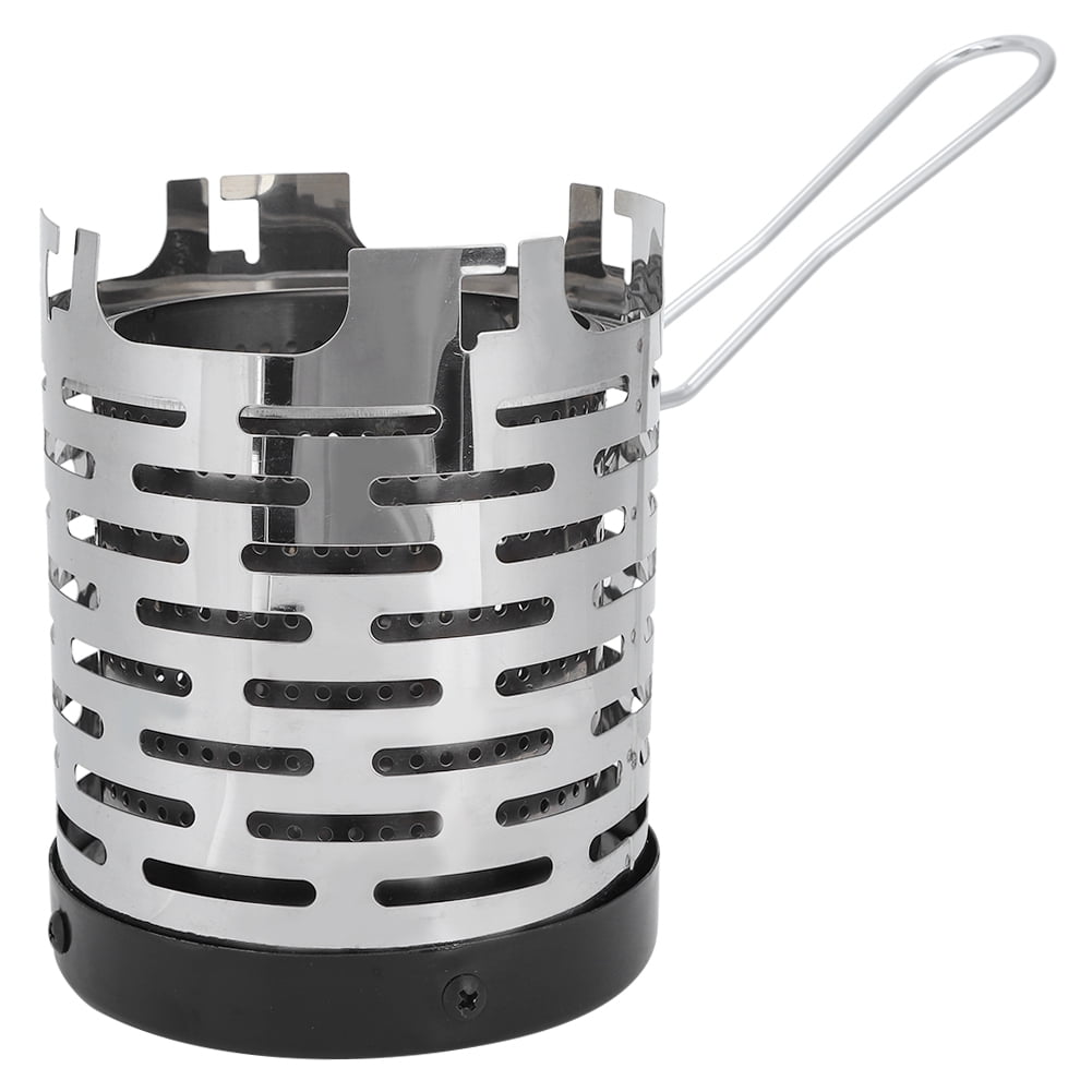 Fdit Mini Stove Heating Cover Stainless Steel Camping Mini Heater Portable Warming Heater Shield for Outdoor Backpacking Hiking