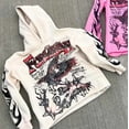 thumbnail image 3 of Harajuku High Street Graphic Print Hoodies Women Retro Men Hoodie Y2K Streetwear Oversized Long Sleeves Pullover Sweatshirt, 3 of 5